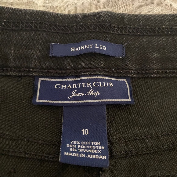 Charter Club black jeans. Size 10 - Picture 3 of 5